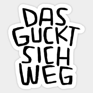 Das guckt sich weg, Lustiger Handwerker Spruch Sticker